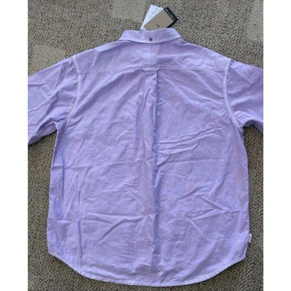 Nike Life Oxford Long Sleeve Shirt Button Up HJ7270-515 Lavender Men's Size XL
